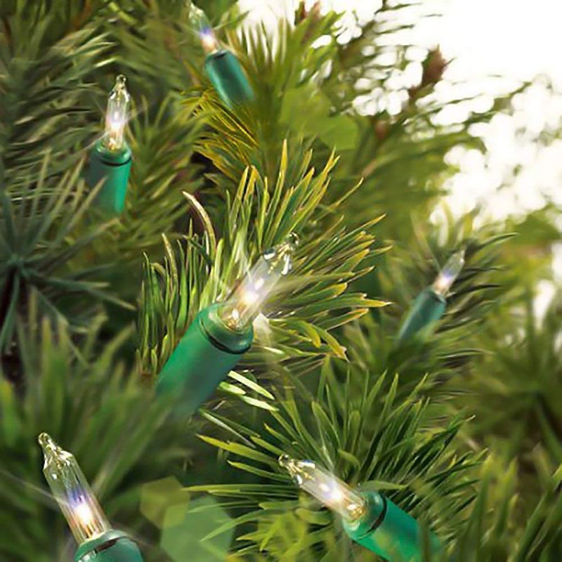 Holiday Time 100 Clear Mini Lights Green Wire 21.5 FT. (3 Pack Bundle) - Image 2